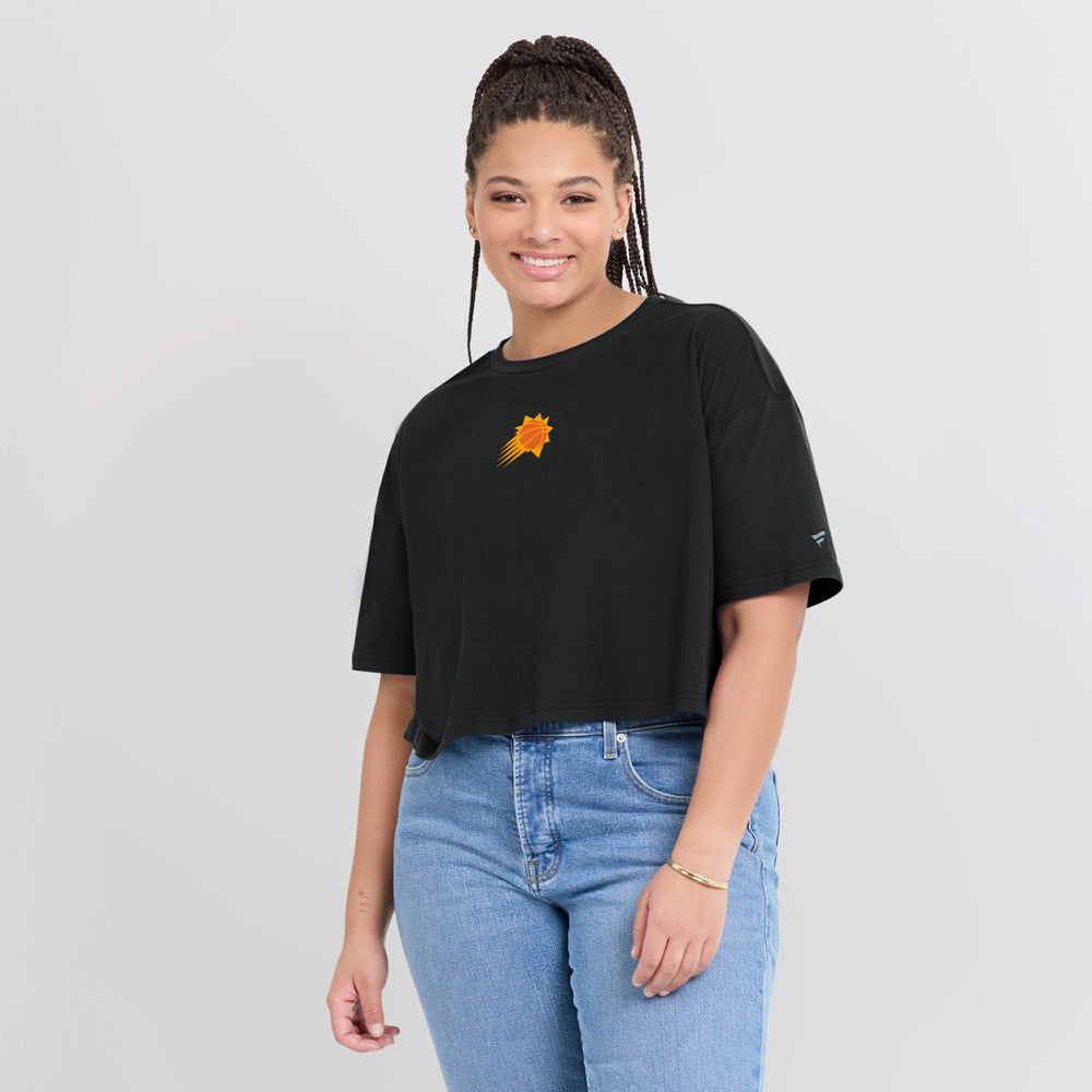 Phoenix Suns Women's Elements Super Soft Boxy Cropped T-Shirt New