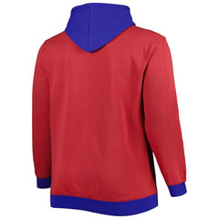 Buffalo Bills Mitchell & Ness Big & Tall Big Face Pullover Hoodie