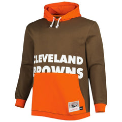 Cleveland Browns Mitchell & Ness Big & Tall Big Face Pullover Hoodie