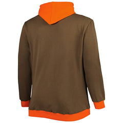 Cleveland Browns Mitchell & Ness Big & Tall Big Face Pullover Hoodie