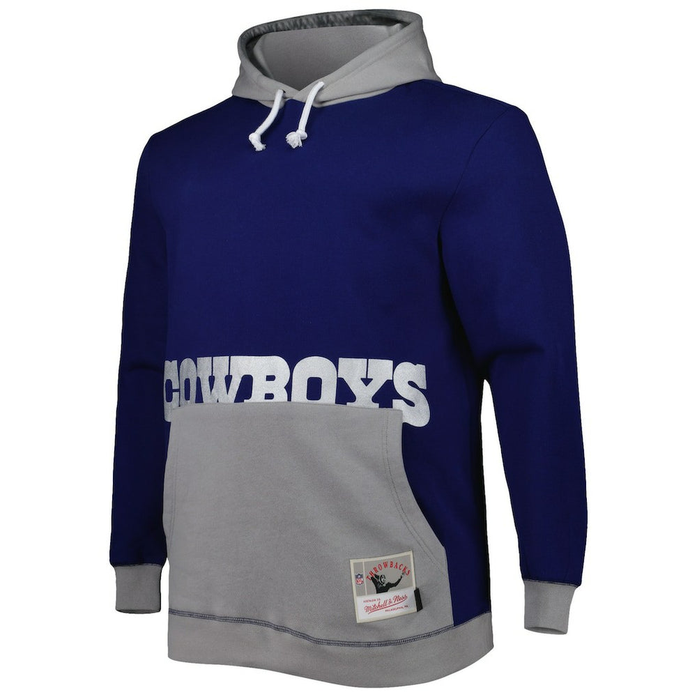 Dallas Cowboys Mitchell & Ness Big & Tall Big Face Pullover Hoodie