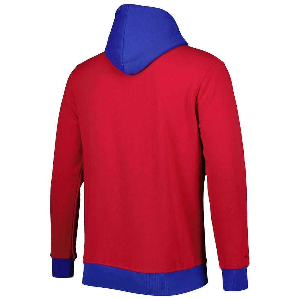 New York Giants Mitchell & Ness Big & Tall Big Face Pullover Hoodie