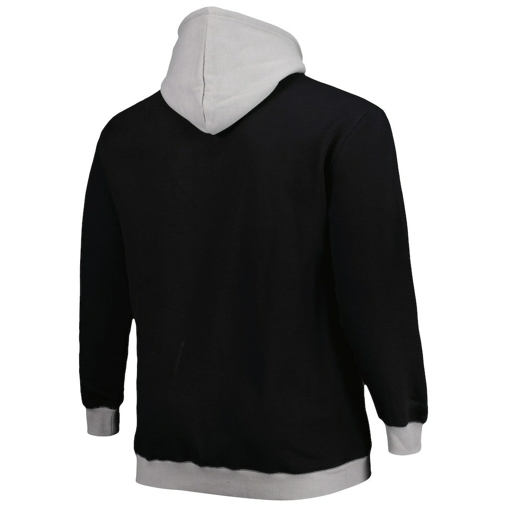Las Vegas Raiders Mitchell & Ness Big & Tall Big Face Pullover Hoodie