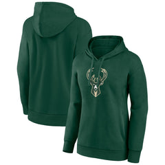 Milwaukee Bucks Women's Team Primary Logo Pullover Hoodie Online