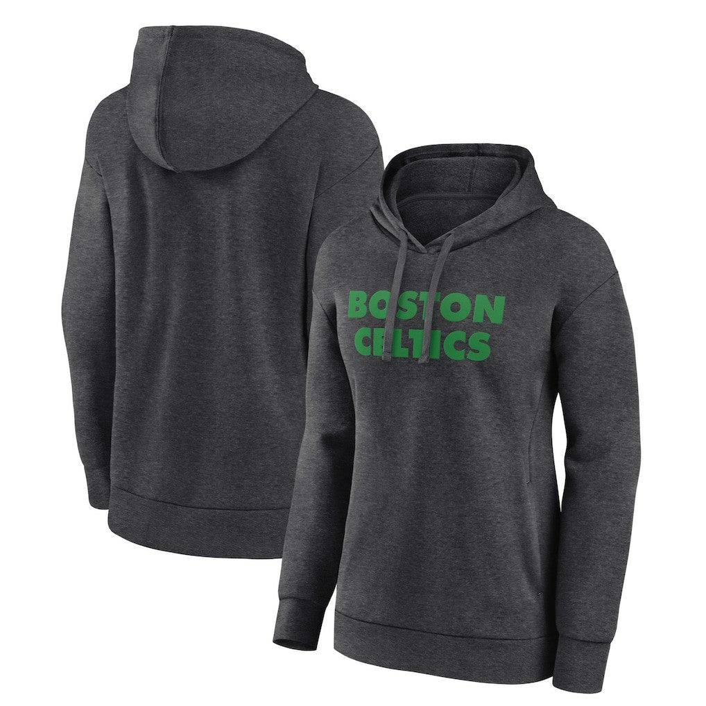 Boston Celtics Women's Wordmark Alt Pullover Hoodie New
