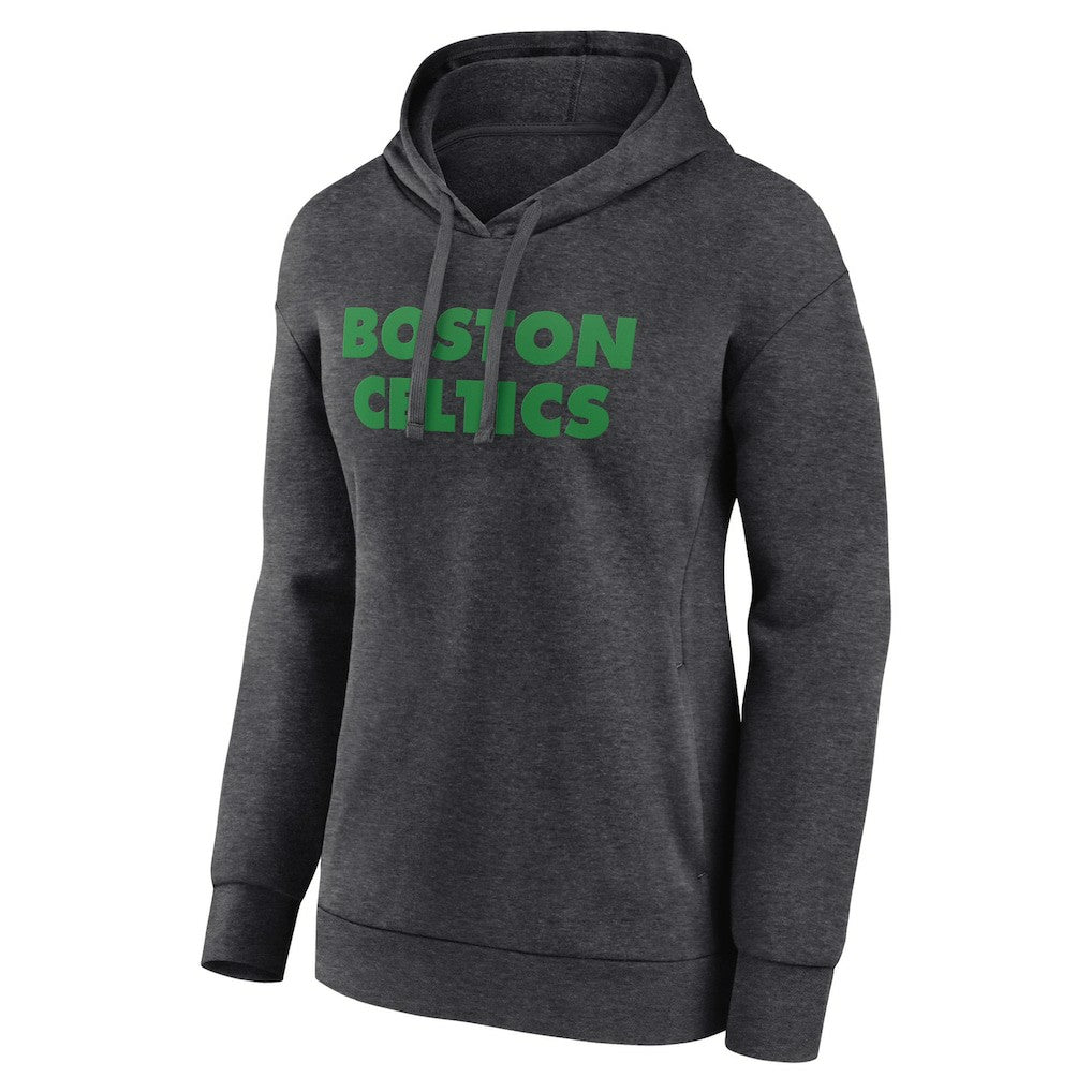 Boston Celtics Women's Wordmark Alt Pullover Hoodie New