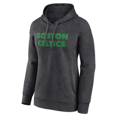 Boston Celtics Women's Wordmark Alt Pullover Hoodie New