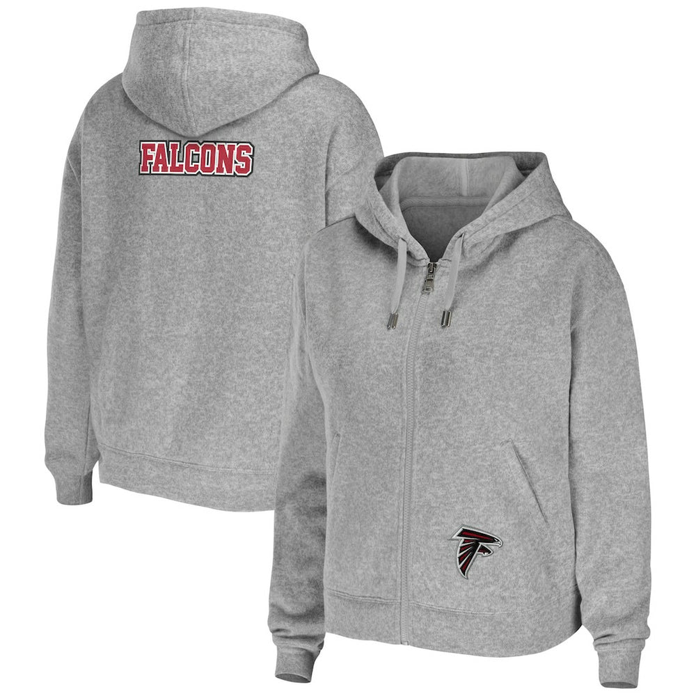 Atlanta Falcons  WEAR by Erin Andrews Women's Team Full-Zip Hoodie