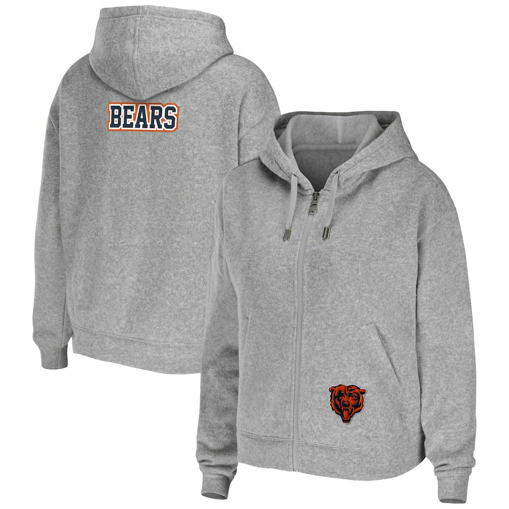Chicago Bears  WEAR by Erin Andrews Women's Team Full-Zip Hoodie