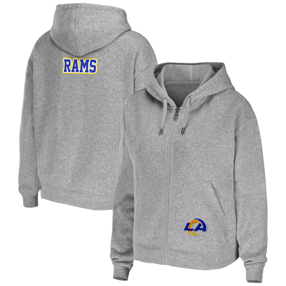 Los Angeles Rams  WEAR by Erin Andrews Women's Team Full-Zip Hoodie