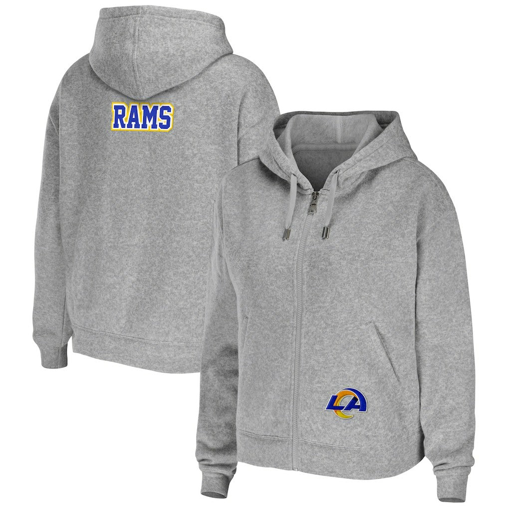Los Angeles Rams  WEAR by Erin Andrews Women's Team Full-Zip Hoodie