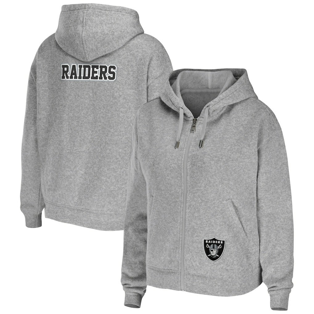 Las Vegas Raiders  WEAR by Erin Andrews Women's Team Full-Zip Hoodie