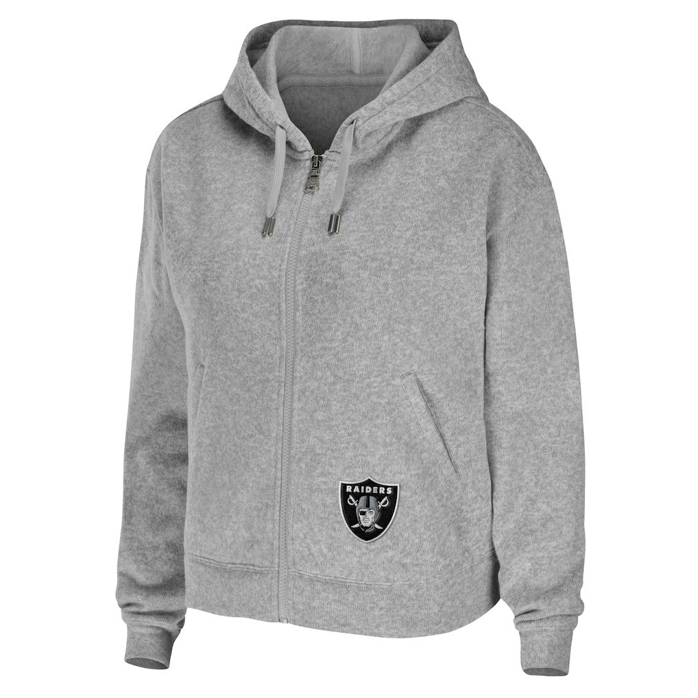 Las Vegas Raiders  WEAR by Erin Andrews Women's Team Full-Zip Hoodie