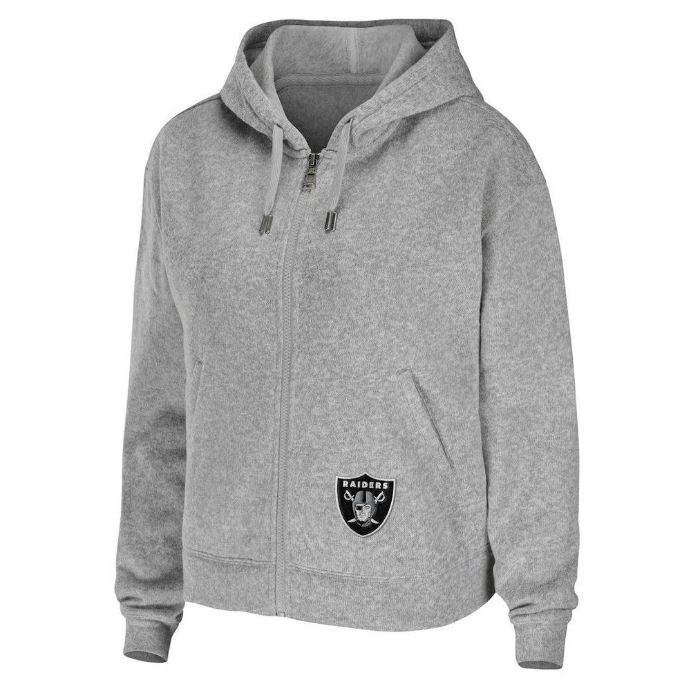 Las Vegas Raiders  WEAR by Erin Andrews Women's Team Full-Zip Hoodie