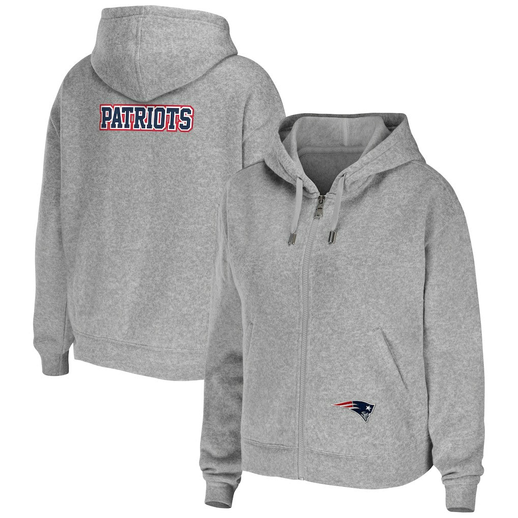 New England Patriots  WEAR by Erin Andrews Women's Team Full-Zip Hoodie