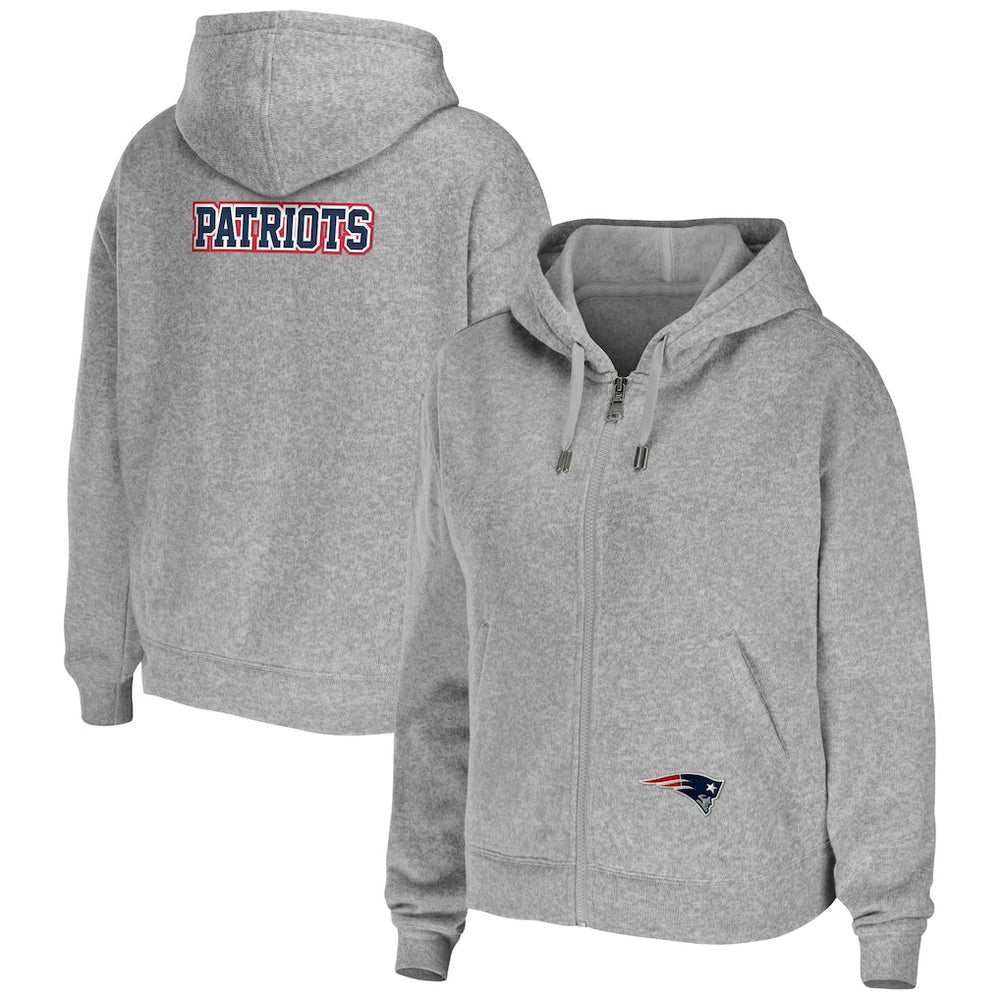 New England Patriots  WEAR by Erin Andrews Women's Team Full-Zip Hoodie
