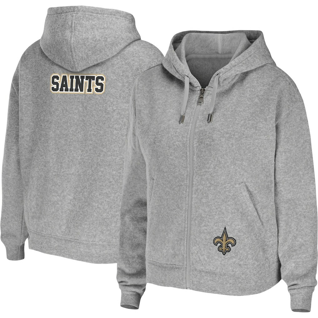 New Orleans Saints  WEAR by Erin Andrews Women's Team Full-Zip Hoodie