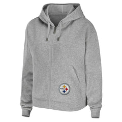 Pittsburgh Steelers  WEAR by Erin Andrews Women's Team Full-Zip Hoodie