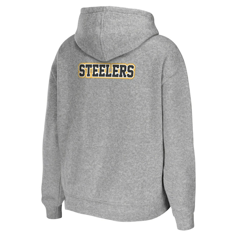 Pittsburgh Steelers  WEAR by Erin Andrews Women's Team Full-Zip Hoodie
