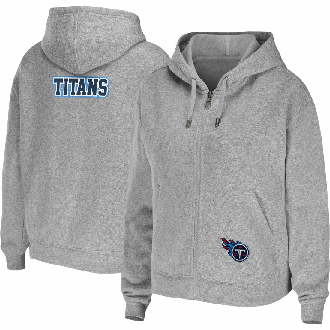 Tennessee Titans  WEAR by Erin Andrews Women's Team Full-Zip Hoodie