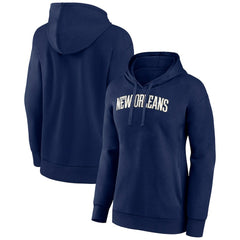 New Orleans Pelicans Women's Wordmark Alt Pullover Hoodie Outlet