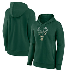 Milwaukee Bucks Women's Gradient Logo Pullover Hoodie Discount
