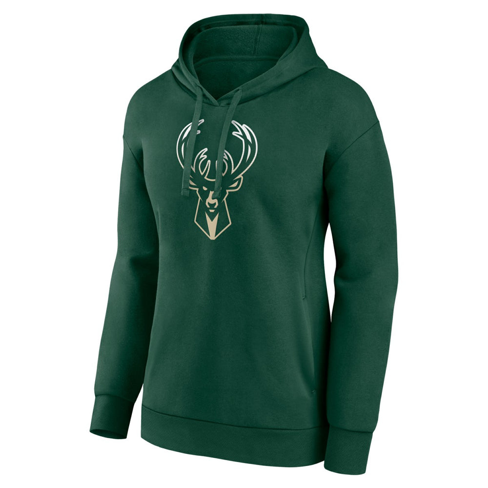 Milwaukee Bucks Women's Gradient Logo Pullover Hoodie Discount