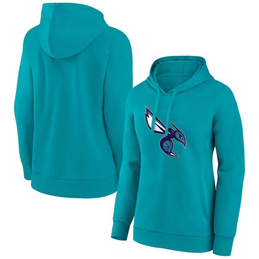 Charlotte Hornets Women's Alternate Logo Pullover Hoodie New