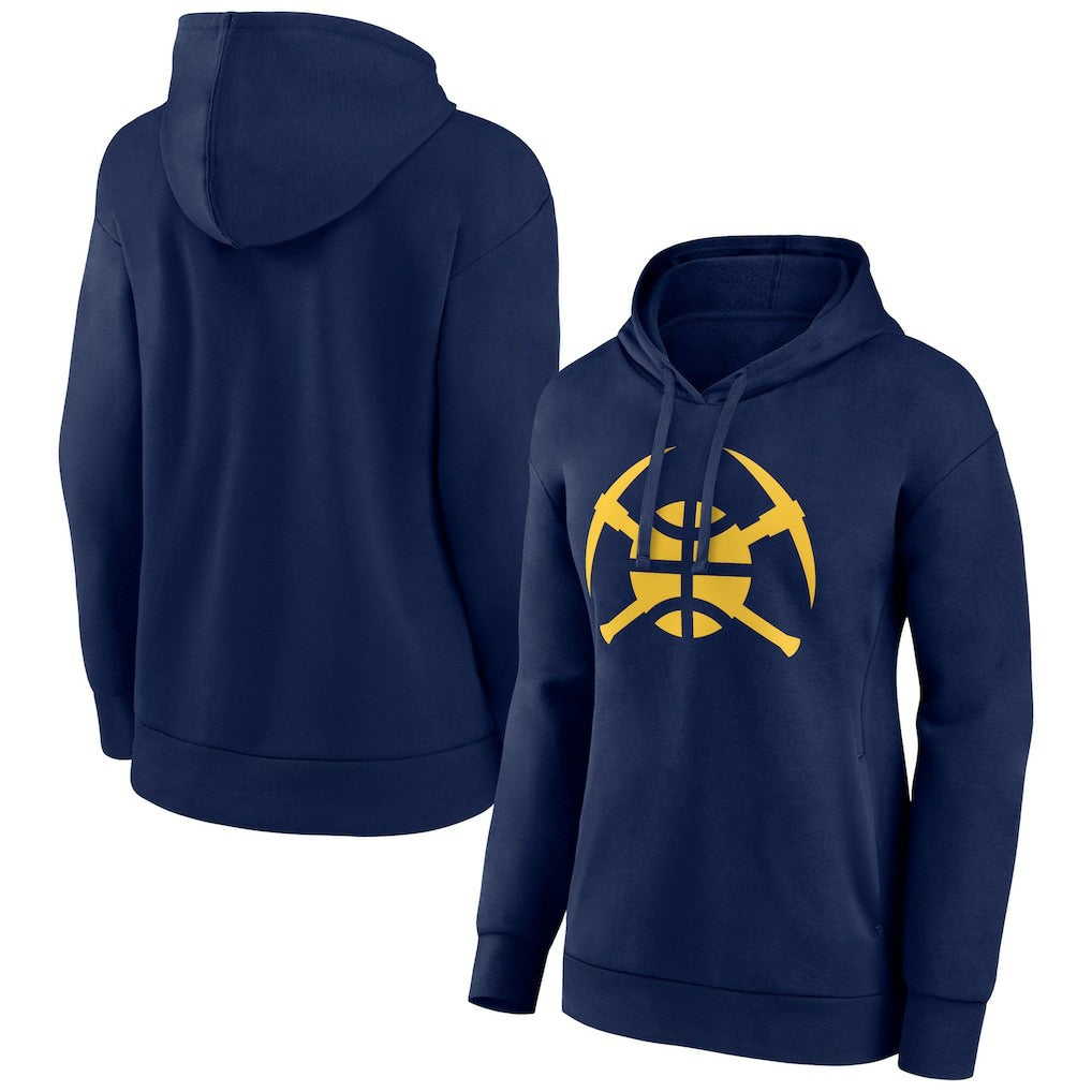 Denver Nuggets Women's Alternate Logo Pullover Hoodie New