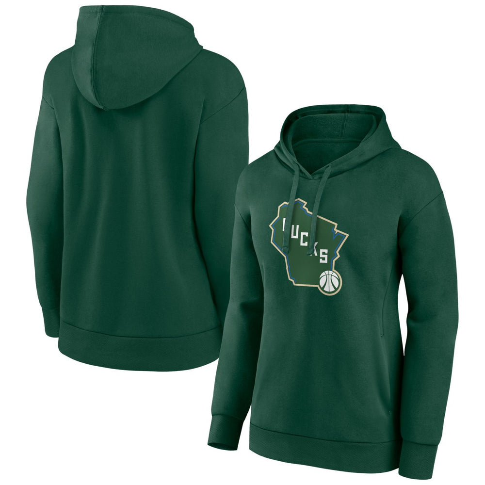 Milwaukee Bucks Women's Alternate Logo Pullover Hoodie On Sale