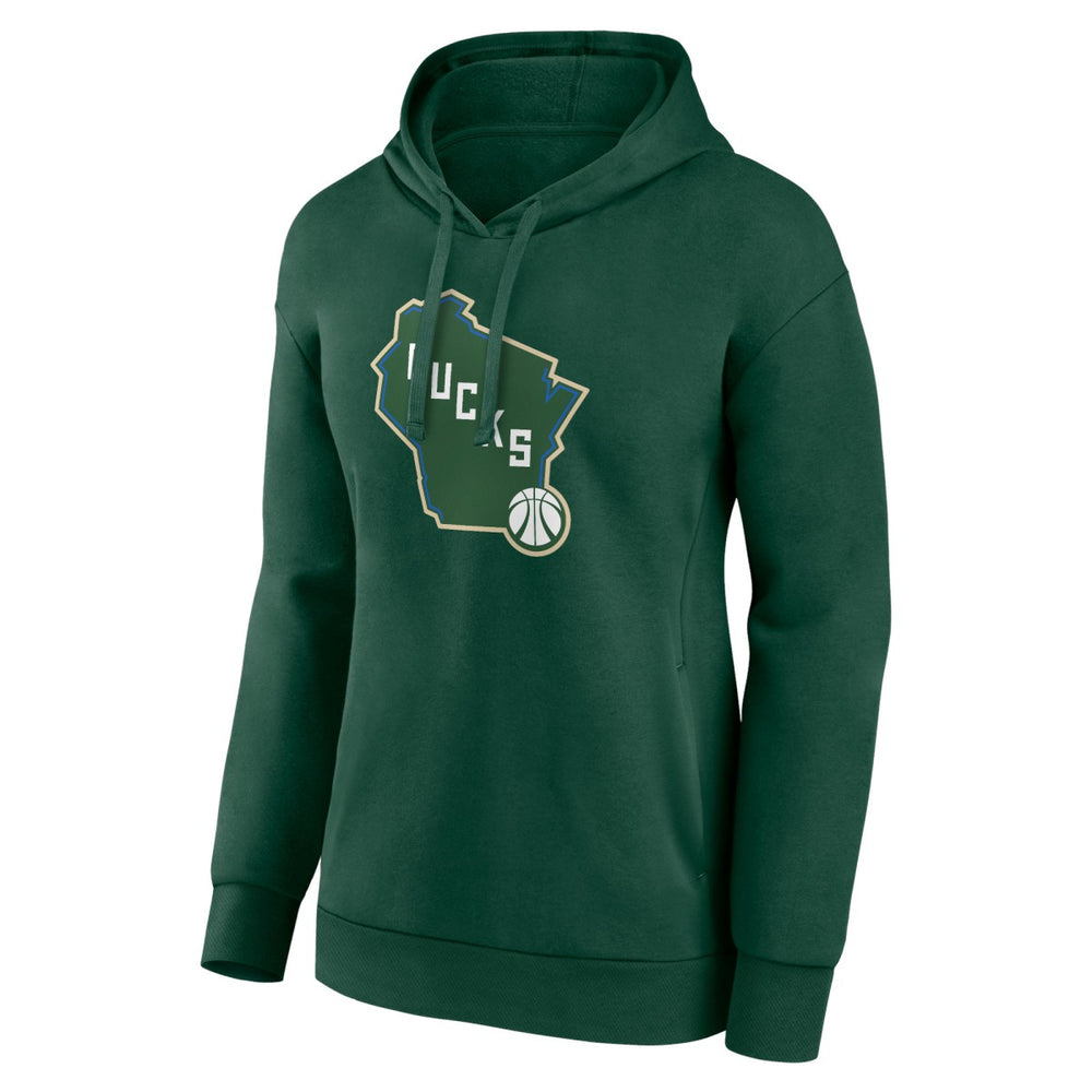 Milwaukee Bucks Women's Alternate Logo Pullover Hoodie On Sale
