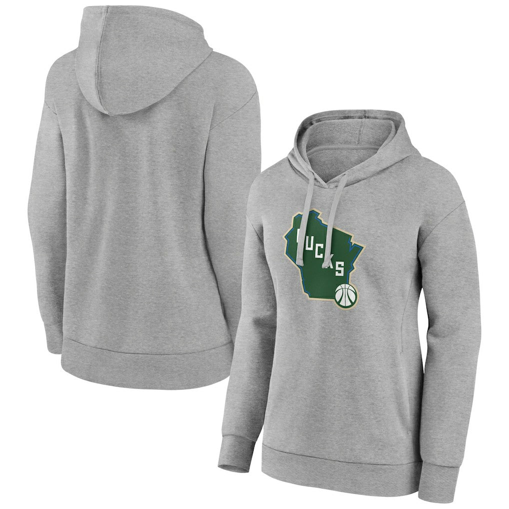 Milwaukee Bucks Women's Alternate Logo Pullover Hoodie On Sale