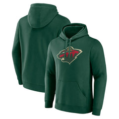 Minnesota Wild Fanatics Primary Logo Pullover Hoodie For Sale
