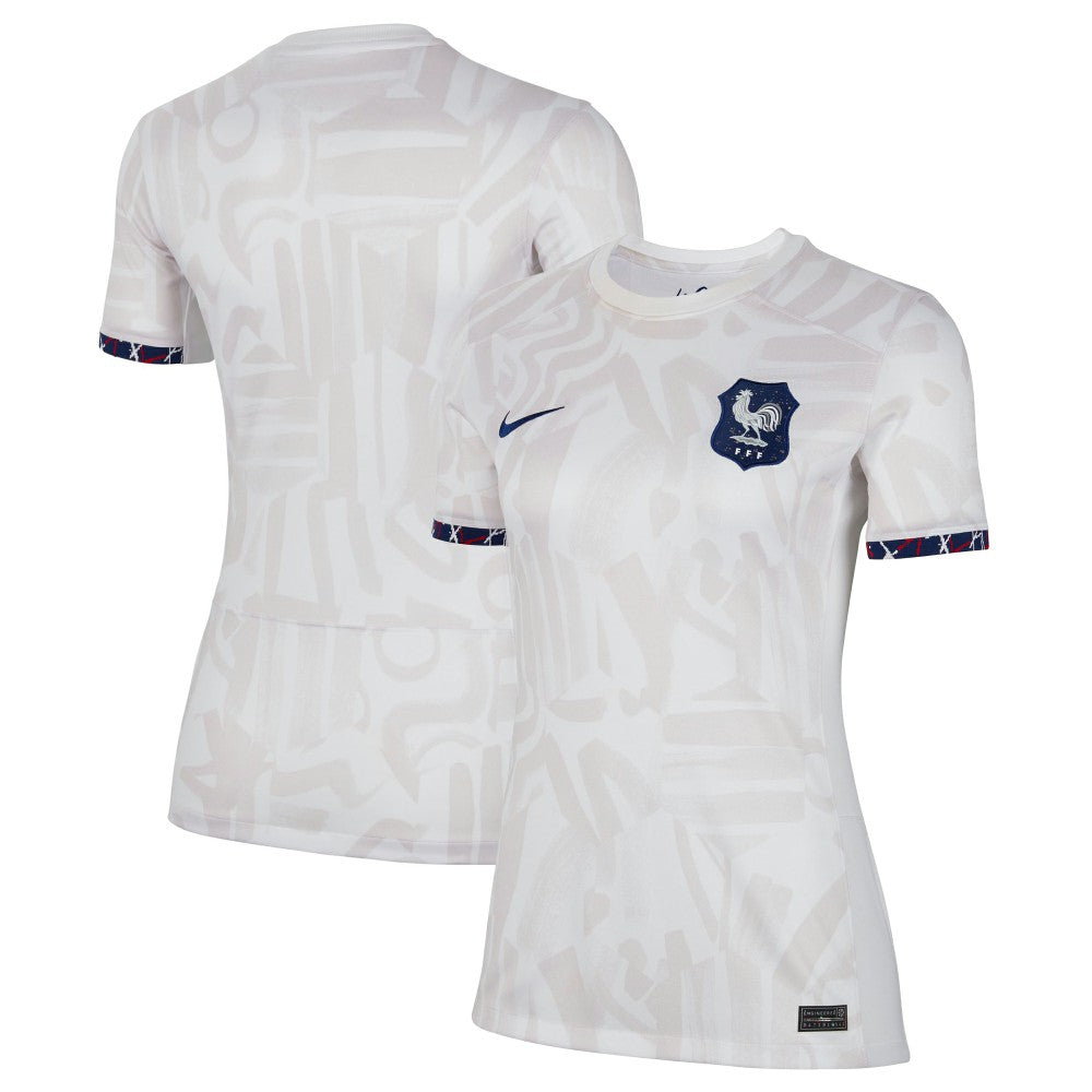 France Women's National Team Women's 2023 Away Stadium Replica Jersey White - Nike