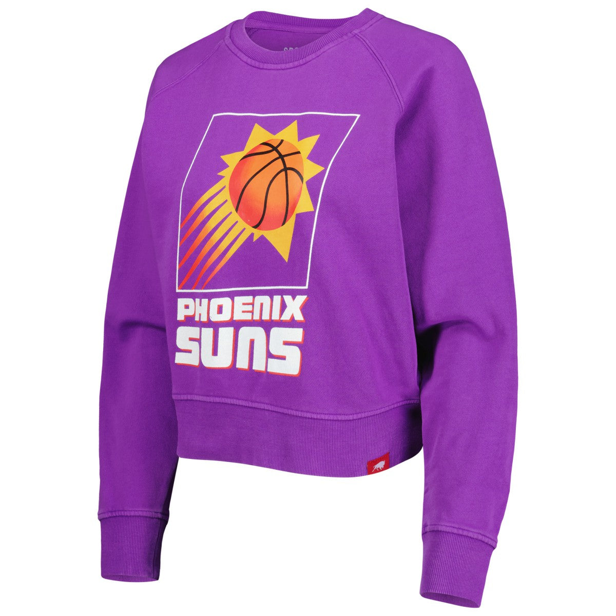 Phoenix Suns Sportiqe Women's Hardwood Classics Ashlyn Raglan Pullover Sweatshirt New