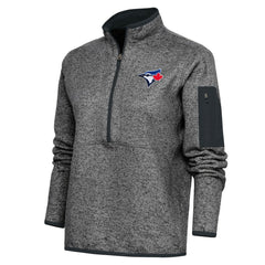 Toronto Blue Jays Antigua Women's Logo Fortune Quarter-Zip Pullover Jacket | MLB Sale