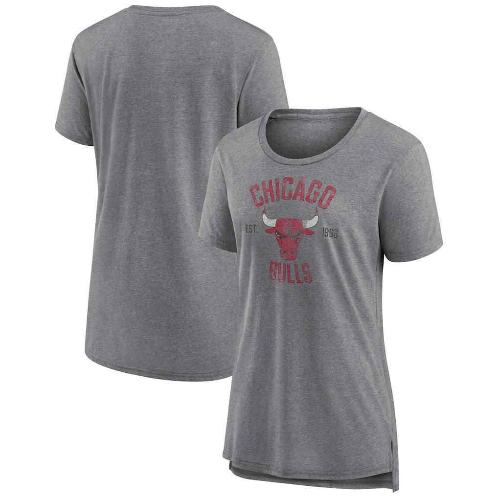 Chicago Bulls Women's Heritage Tri-Blend T-Shirt sale Outlet
