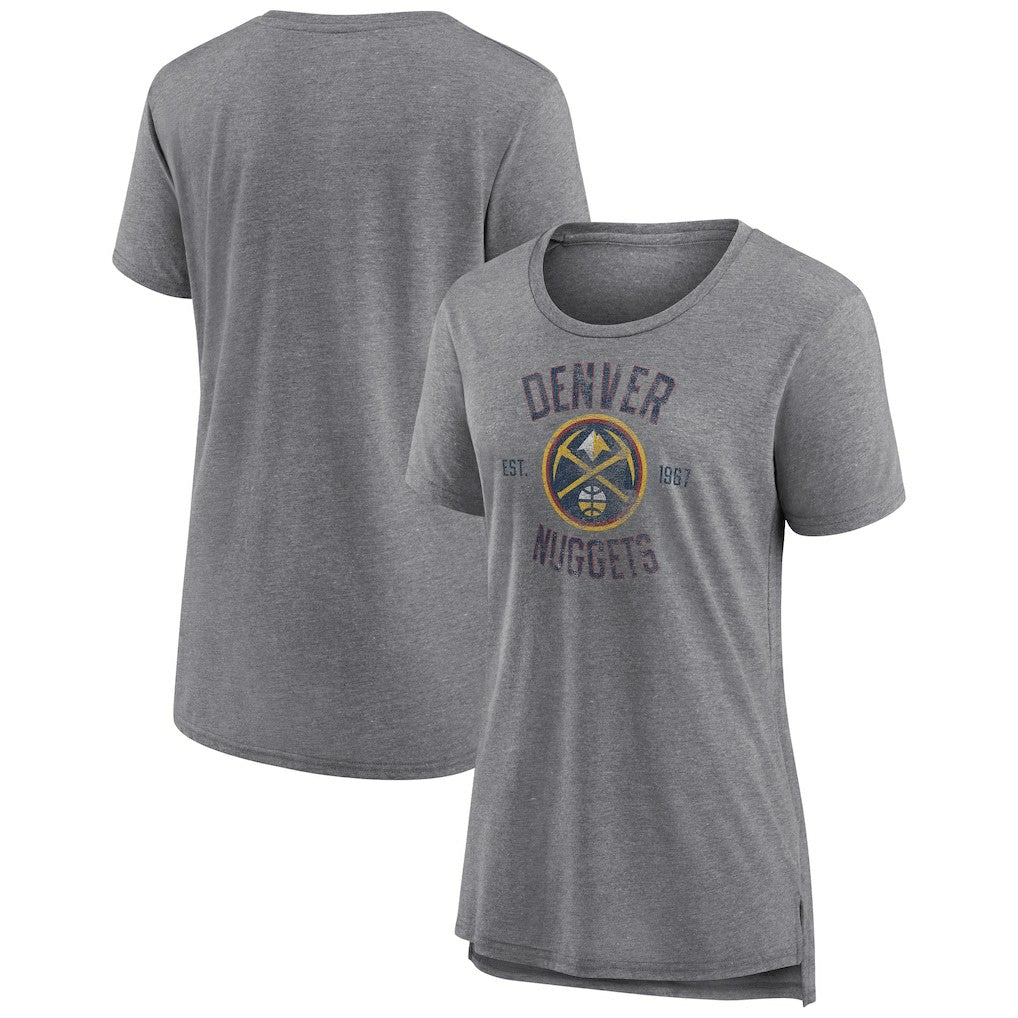 Denver Nuggets Women's Heritage Tri-Blend T-Shirt sale Outlet