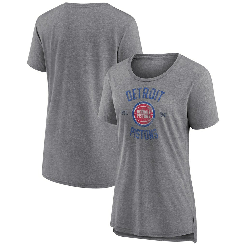 Detroit Pistons Women's Heritage Tri-Blend T-Shirt sale For Sale