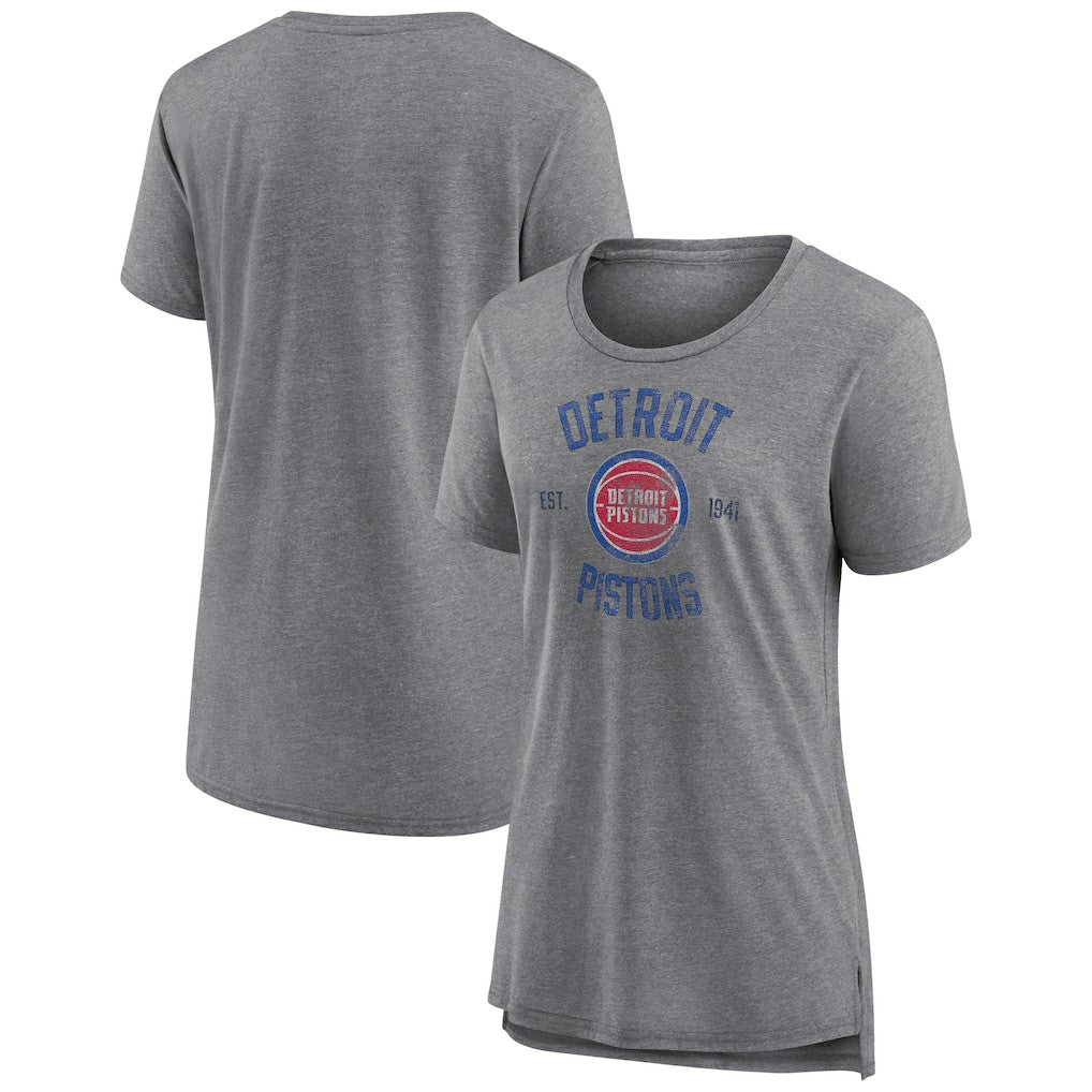 Detroit Pistons Women's Heritage Tri-Blend T-Shirt sale For Sale