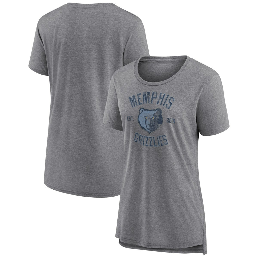 Memphis Grizzlies Women's Heritage Tri-Blend T-Shirt Outlet