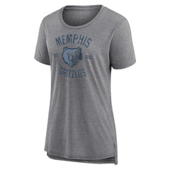 Memphis Grizzlies Women's Heritage Tri-Blend T-Shirt Outlet