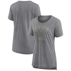 Milwaukee Bucks Women's Heritage Tri-Blend T-Shirt Online