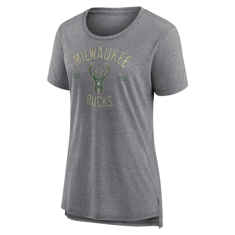 Milwaukee Bucks Women's Heritage Tri-Blend T-Shirt Online