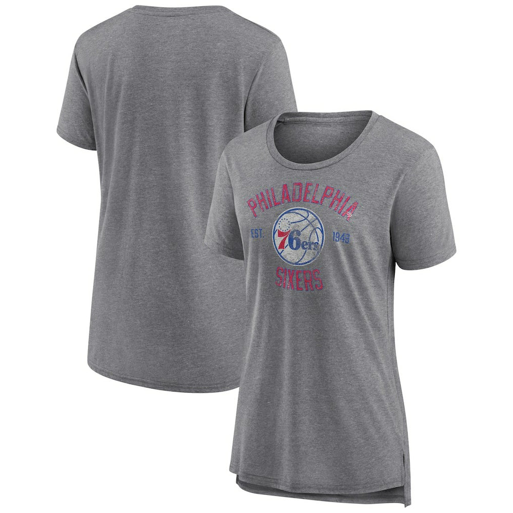 Philadelphia 76ers Women's Heritage Tri-Blend T-Shirt Online