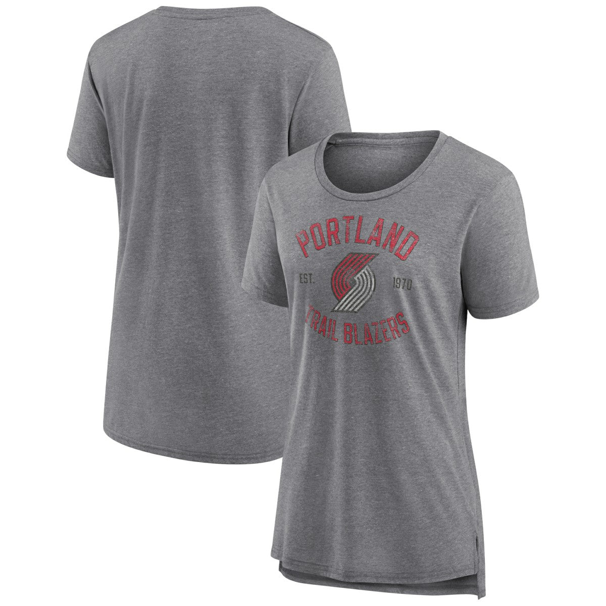 Portland Trail Blazers Women's Heritage Tri-Blend T-Shirt For Sale