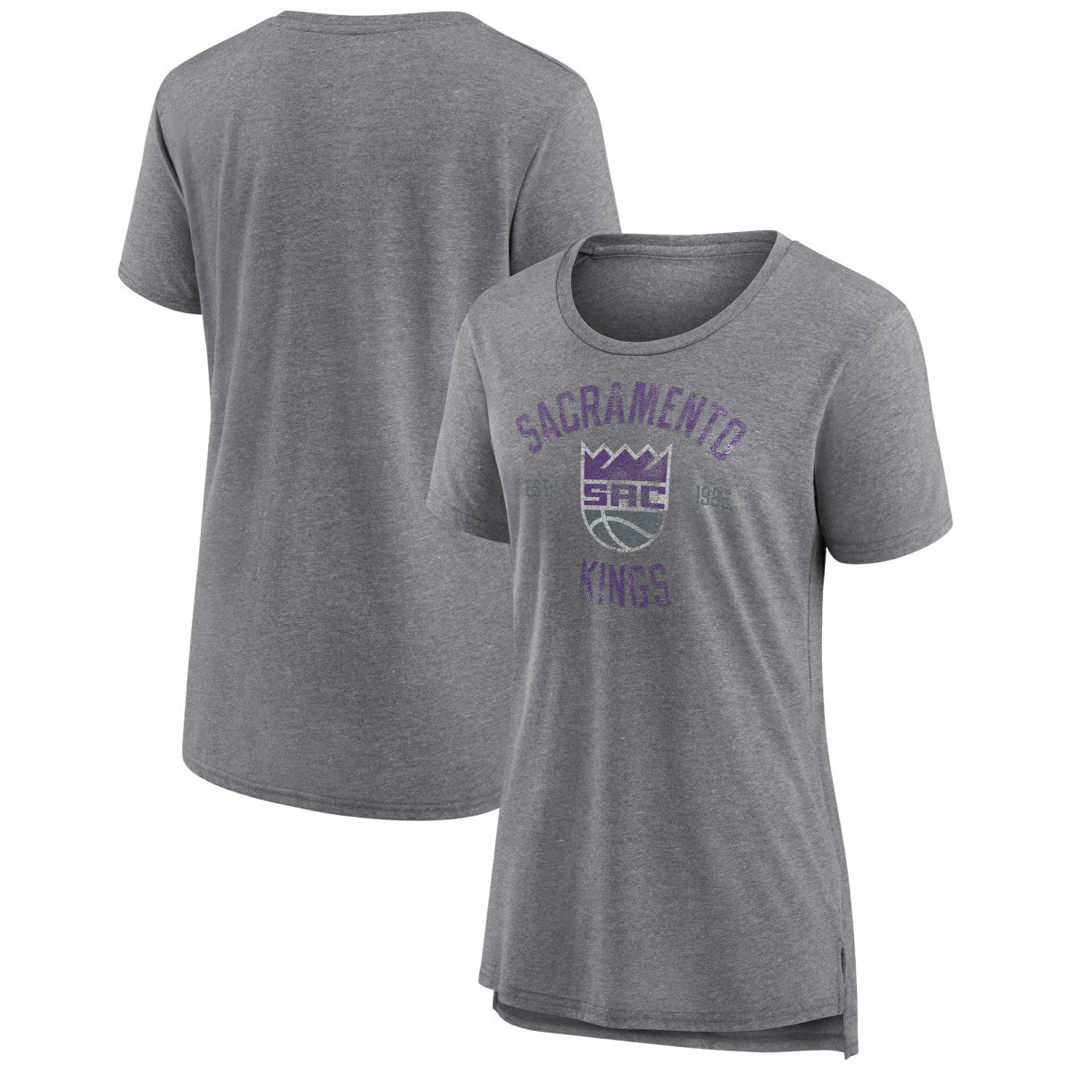 Sacramento Kings Women's Heritage Tri-Blend T-Shirt Discount