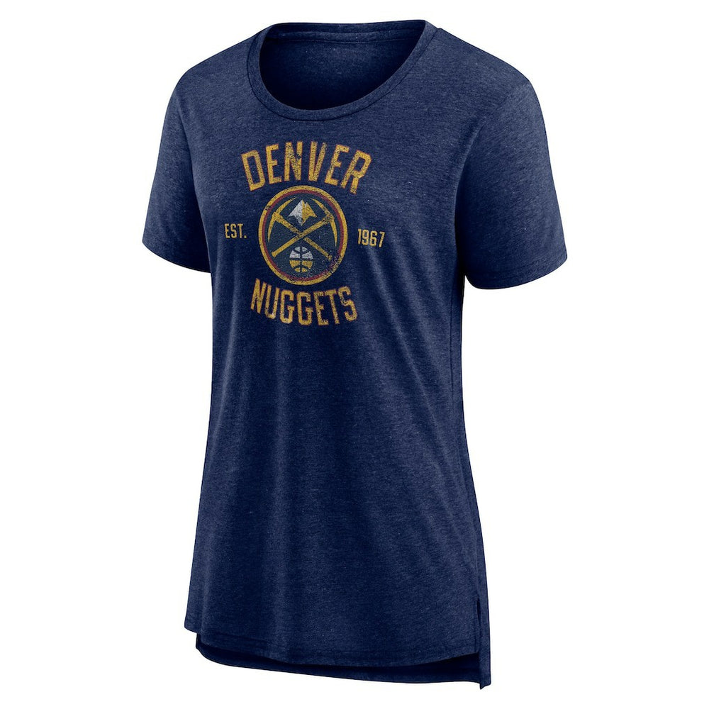 Denver Nuggets Women's Heritage Tri-Blend T-Shirt sale New