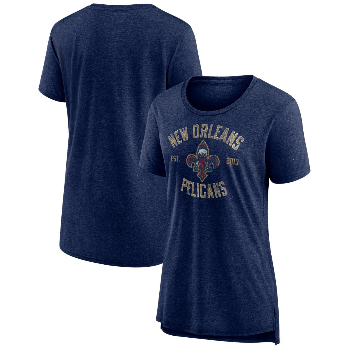 New Orleans Pelicans Women's Heritage Tri-Blend T-Shirt Online