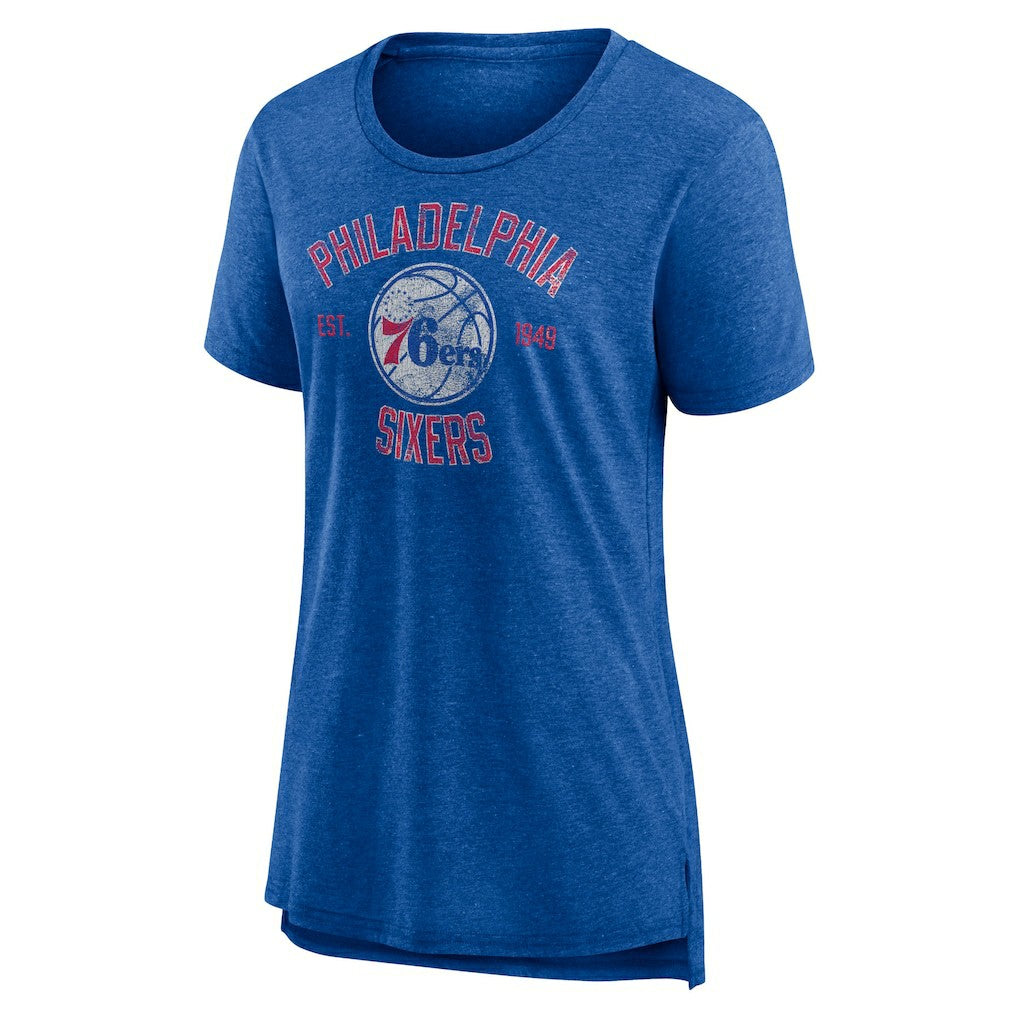 Philadelphia 76ers Women's Heritage Tri-Blend T-Shirt sale New